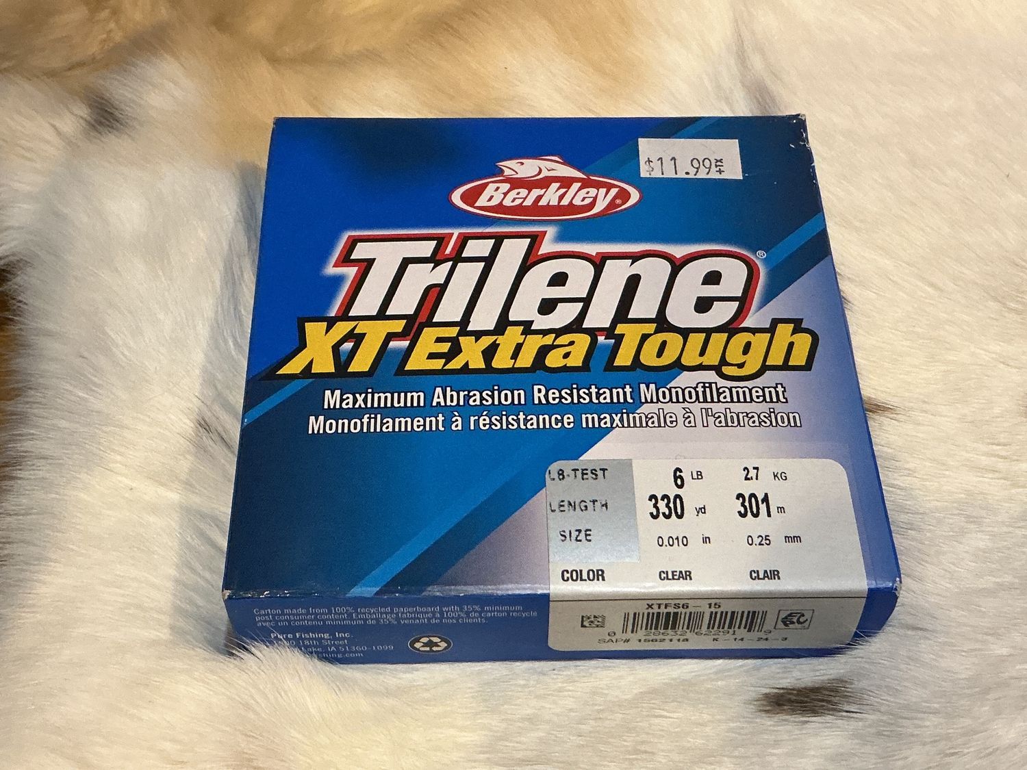 Trilene XT Extra Tough Monofilament, Size: 6lb/330yds