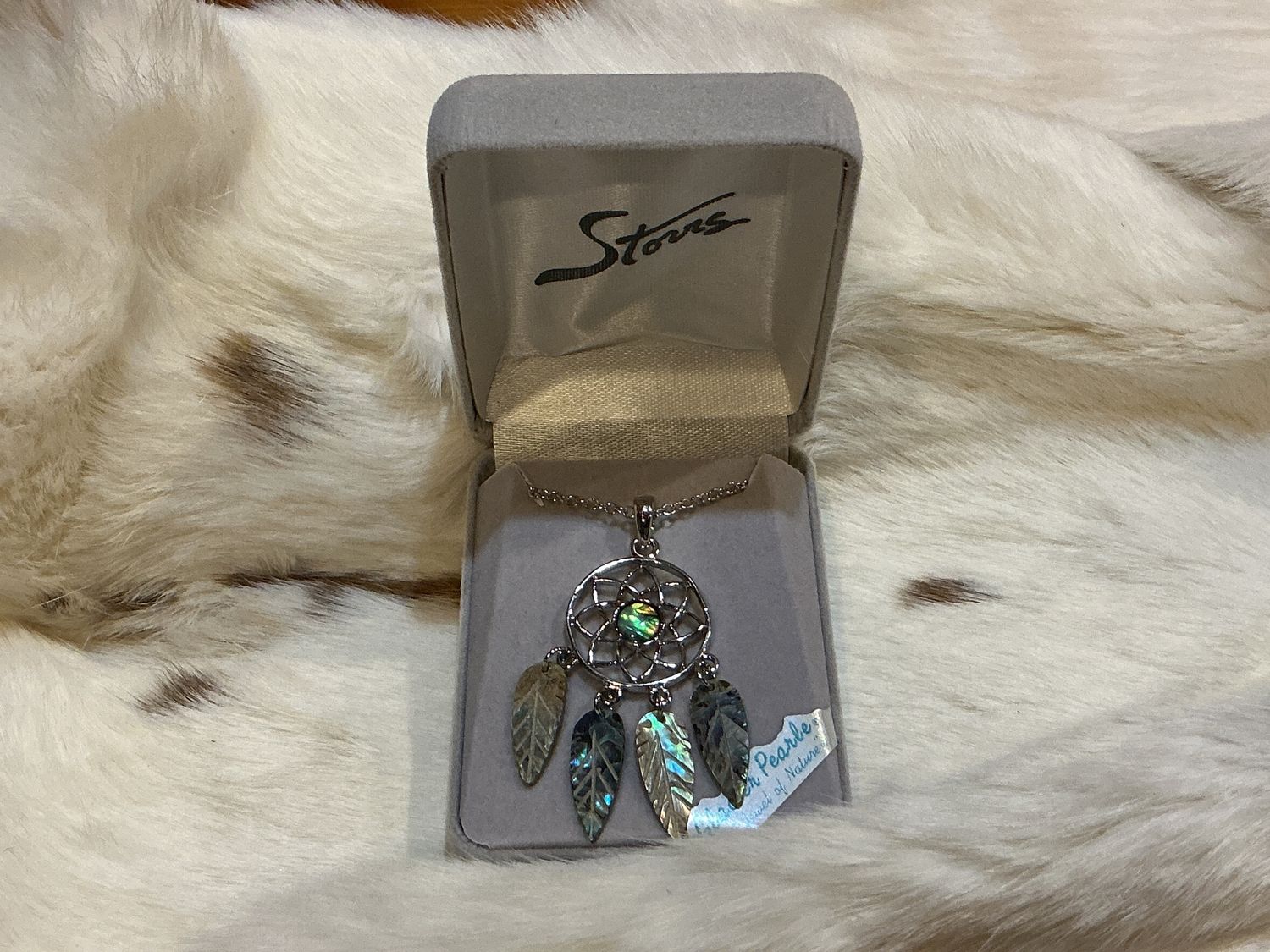 Glacier Pearle Dreamcatcher Necklace