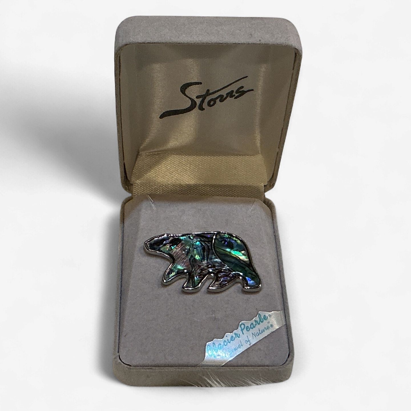 Glacier Pearle Bear Pin