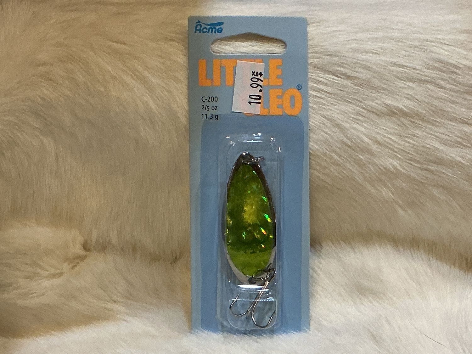 Acme Little Cleo 2/5 oz, Colour: Silver/Neon Green