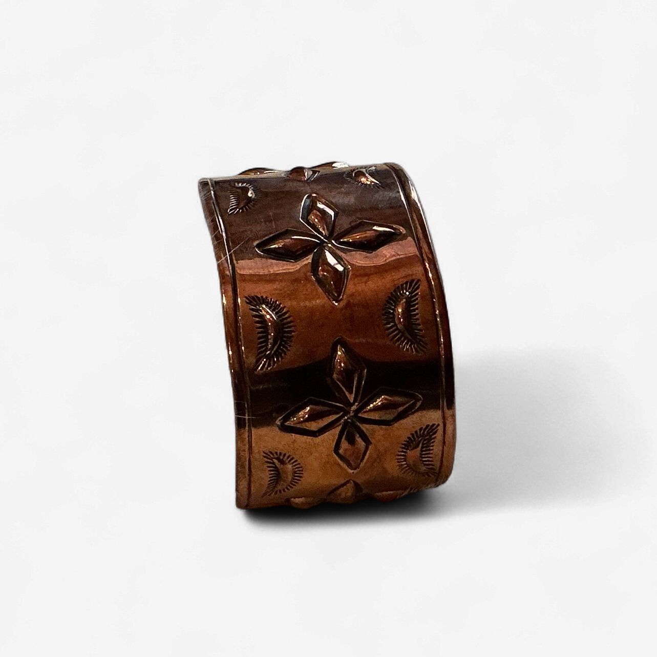Copper Cuff  Bracelet Detailed