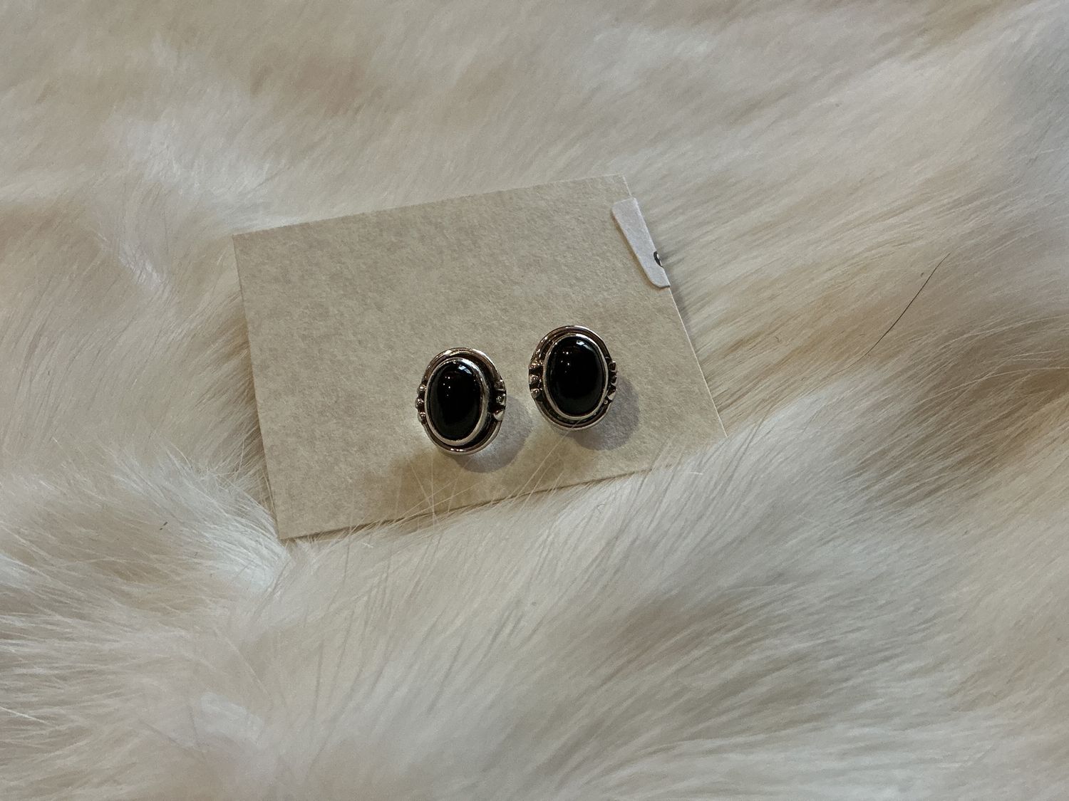 Dylan’s Silver Assorted Earrings, Style: Onyx stud