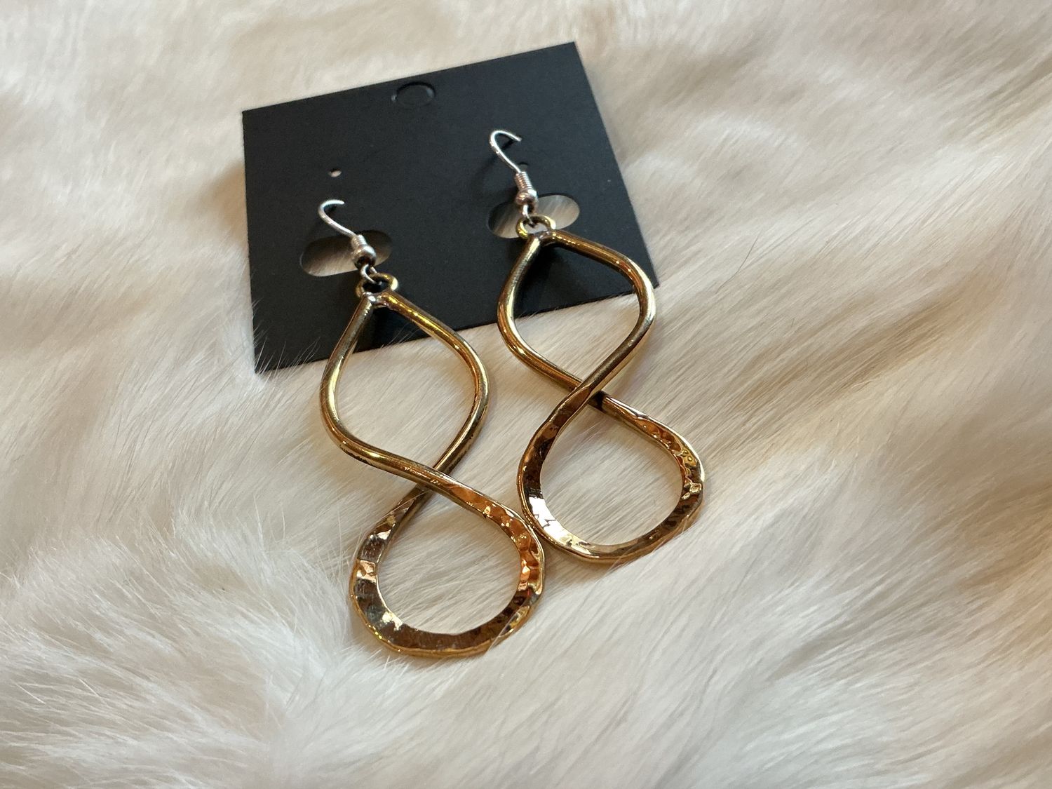 Copper Infinity Dangle Earrings