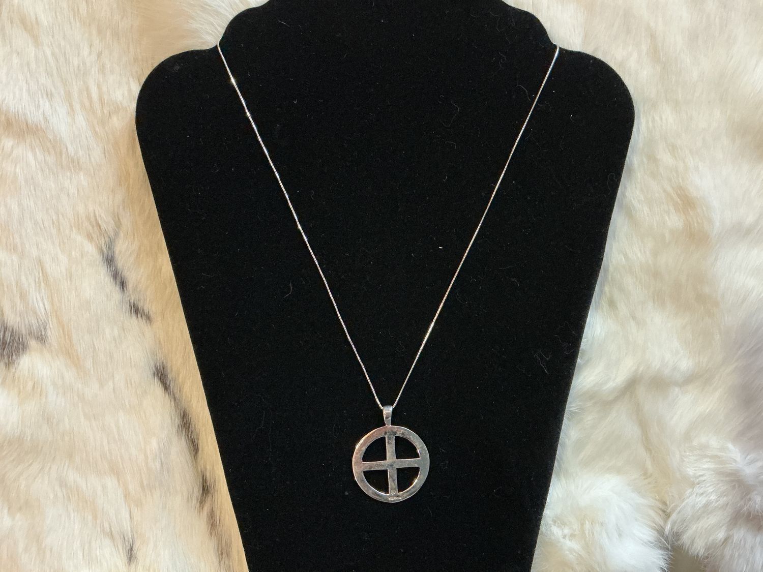 Sterling Silver Four Winds Pendant Necklace