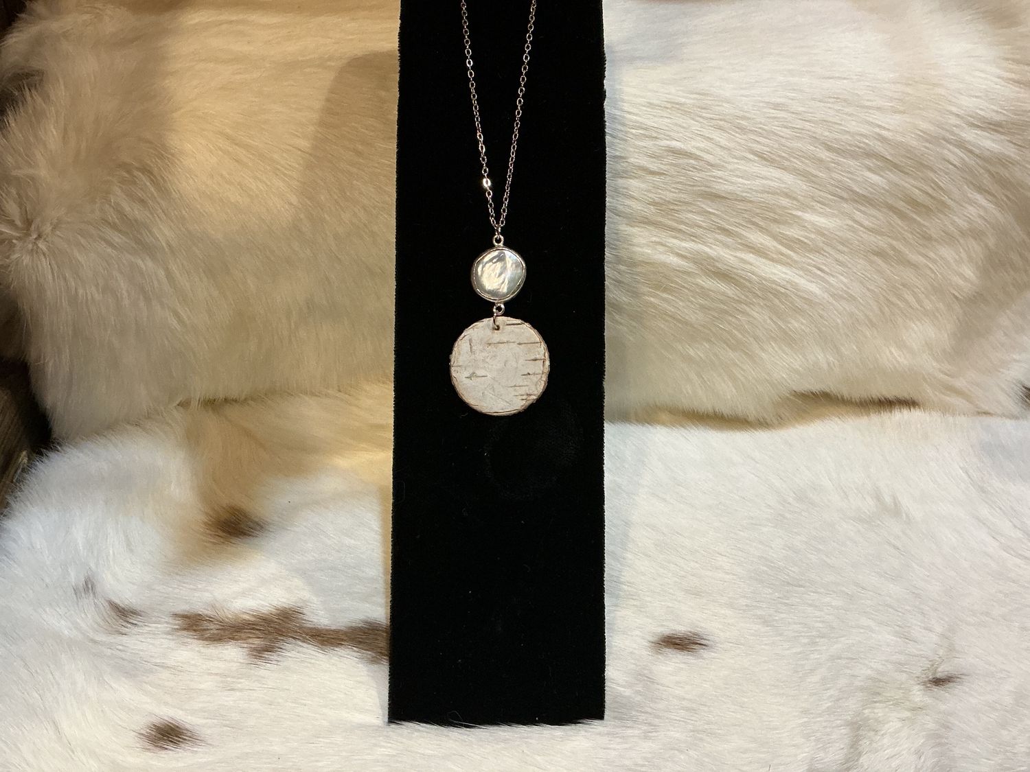 Steorra Sterling Silver Birch Pearl Necklace