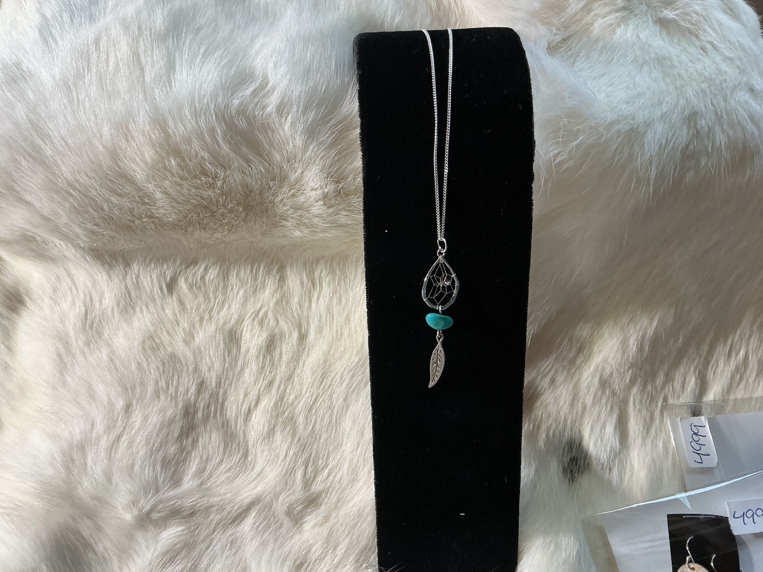 Steorra  Teardrop Dreamcatcher Necklace