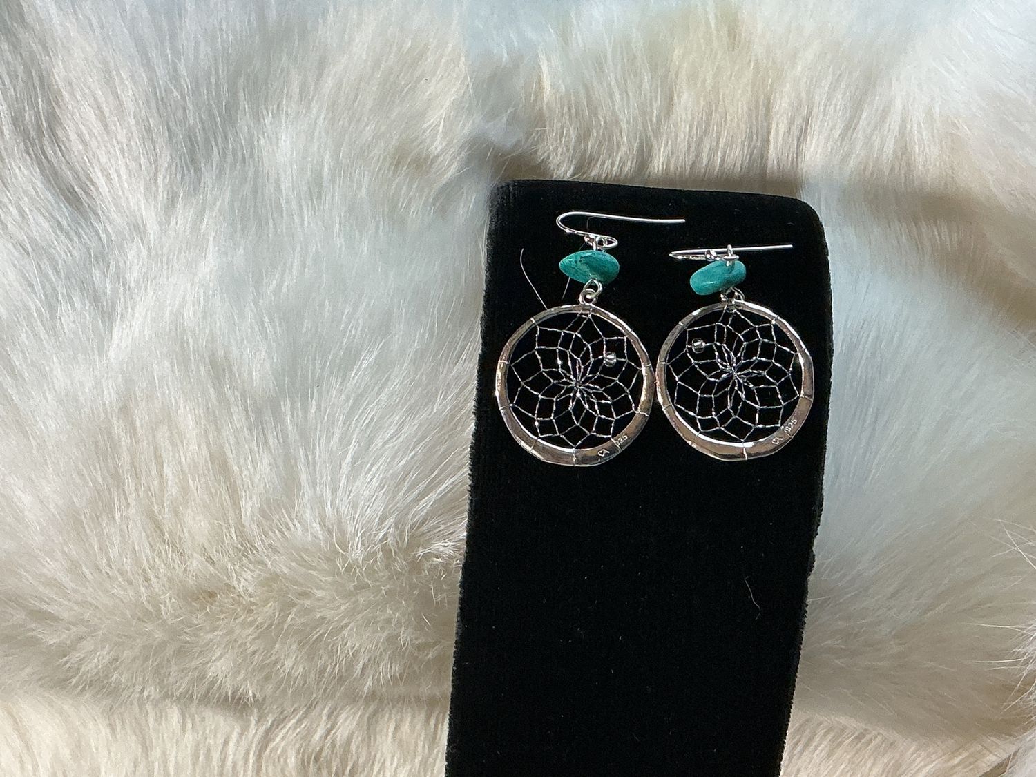 Steorra Sterling Silver Turquoise Gemstone Earring