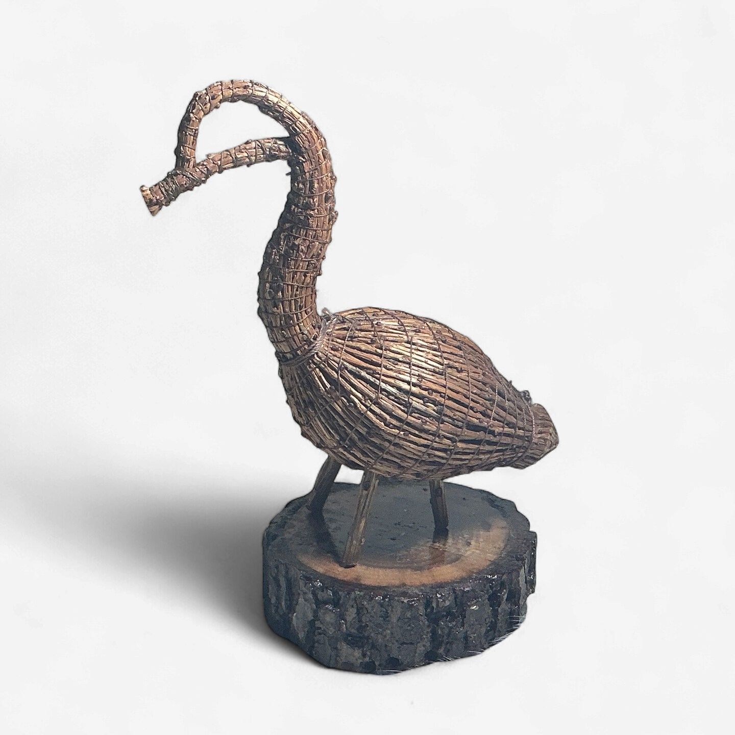 Tamarack bird on stand