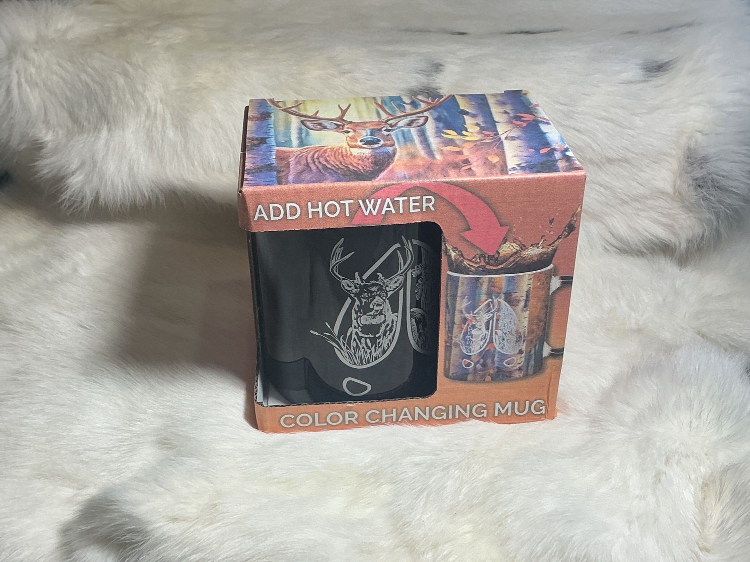 Colour changing mug deer