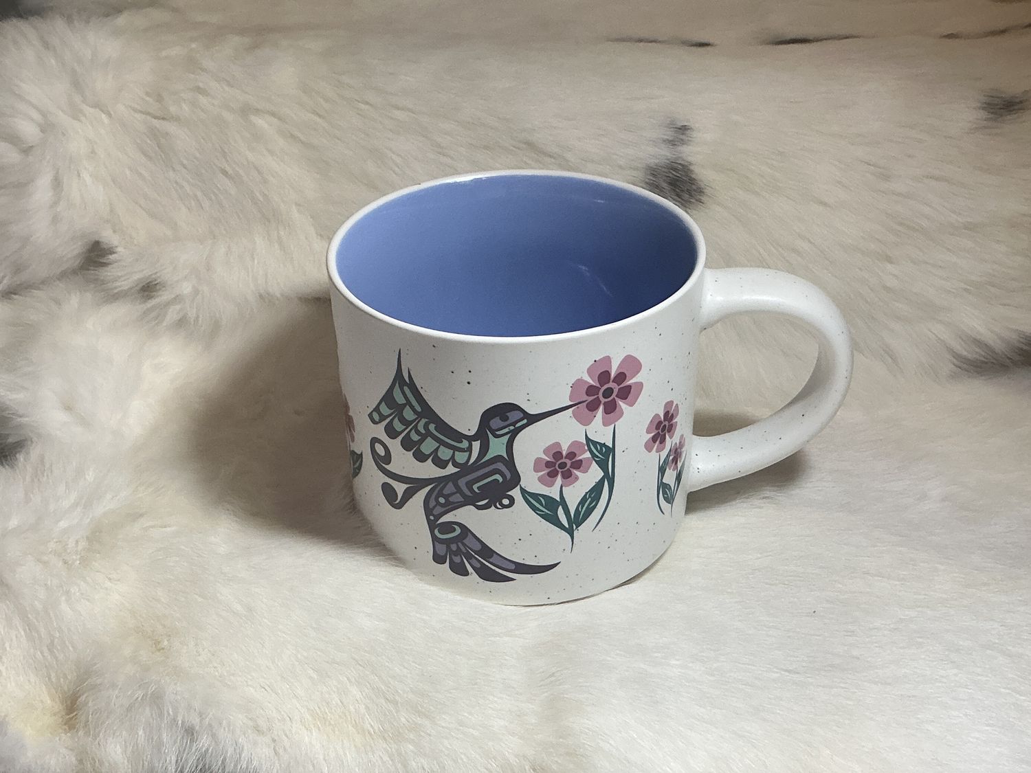 Native Northwest ceramic mug hummingbird