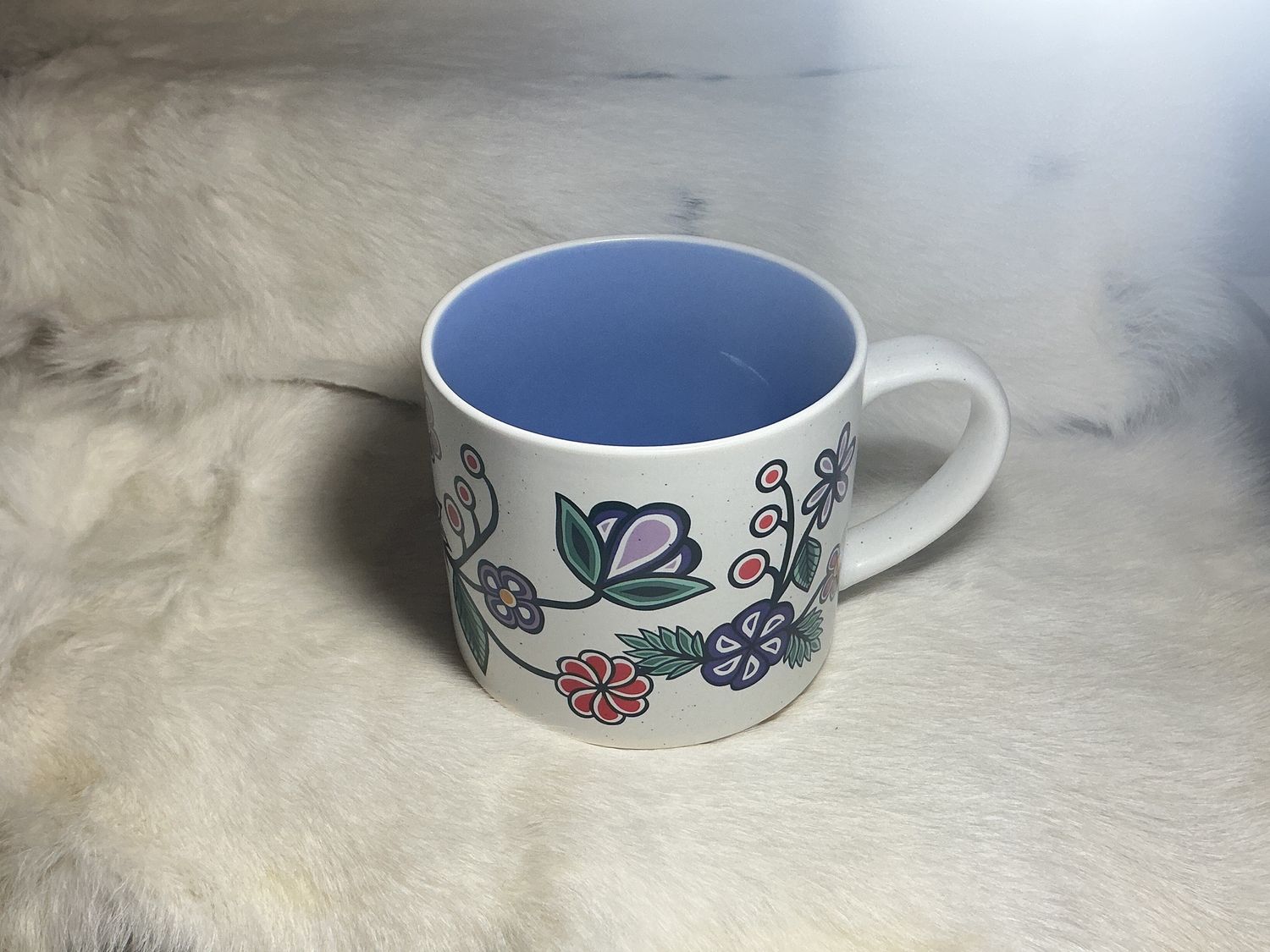 Native Northwest 16oz ceramic mug ojibwe florals