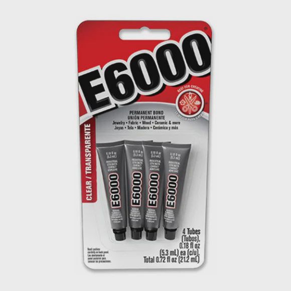 E6000 Permanent Bond Adhesive 4ct
