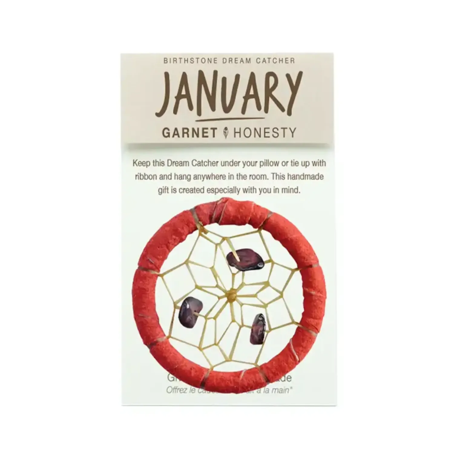 Birth Stone Dreamcatcher, Product: January- Garnet