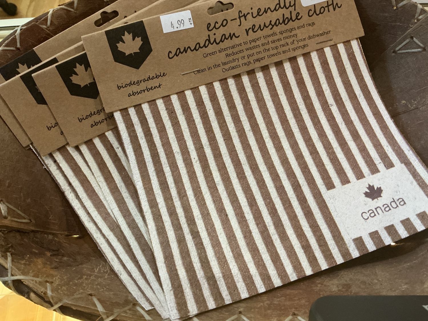 Eco-friendly Canadian Reusable Cloth, Style: Striped