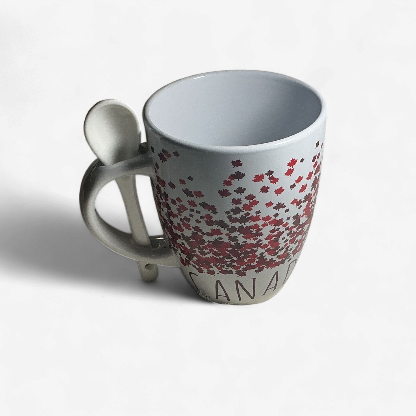 Canada Ceramic Mug with Spoon