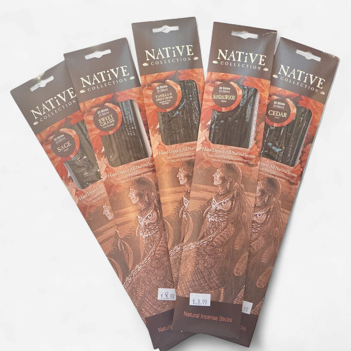 Native Collection Hand Dipped Natural Incense Sticks 20pc