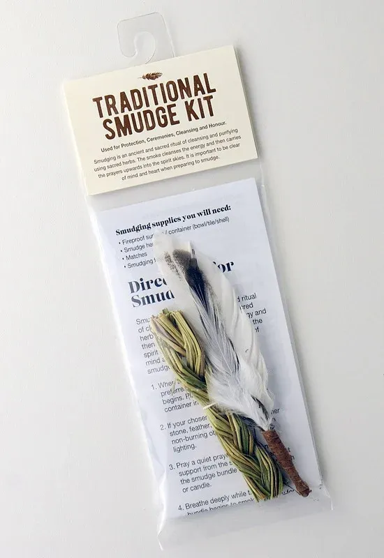 Traditional Smudge Kit, Product: Sweetgrass