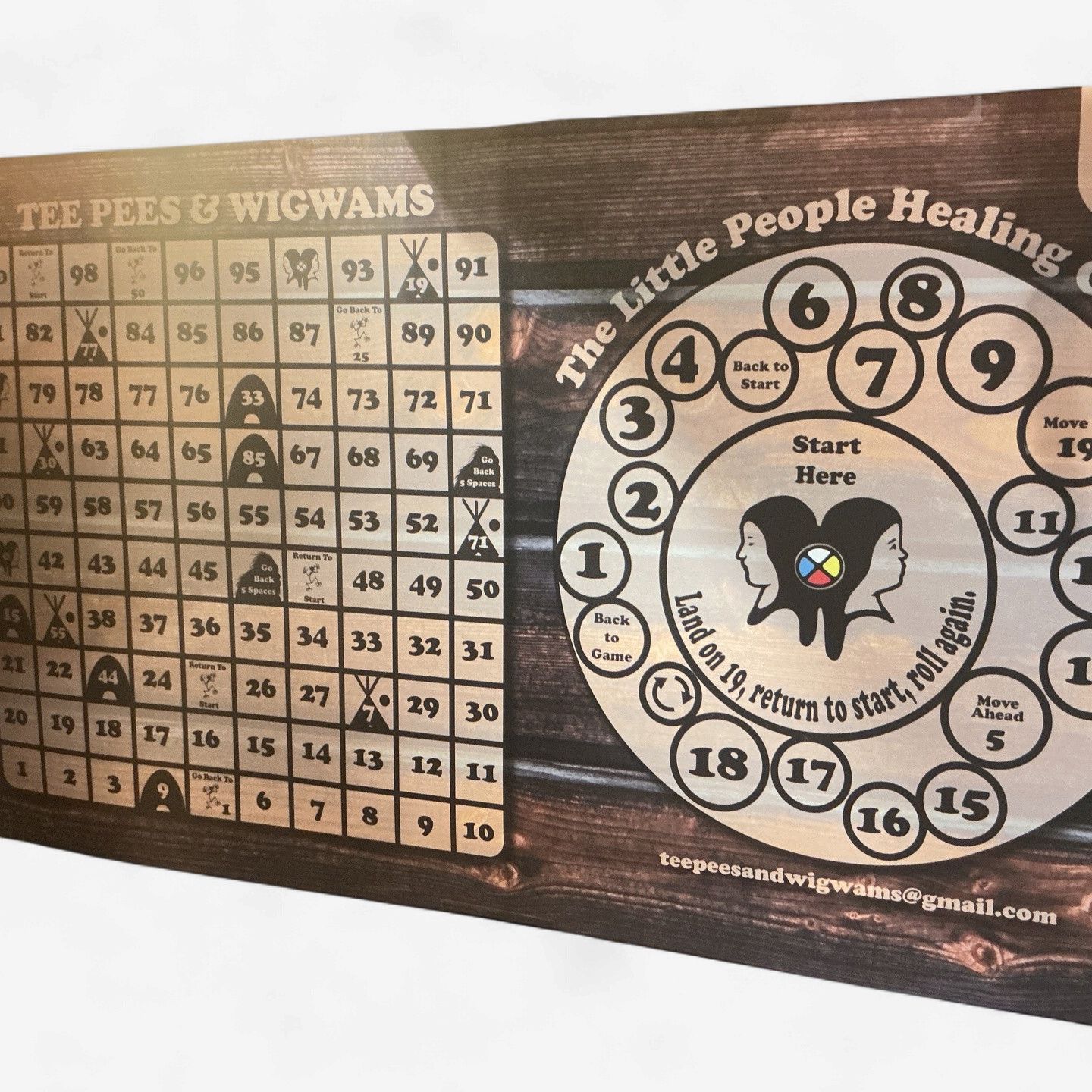 Tee Pees and Wigwams Board Game