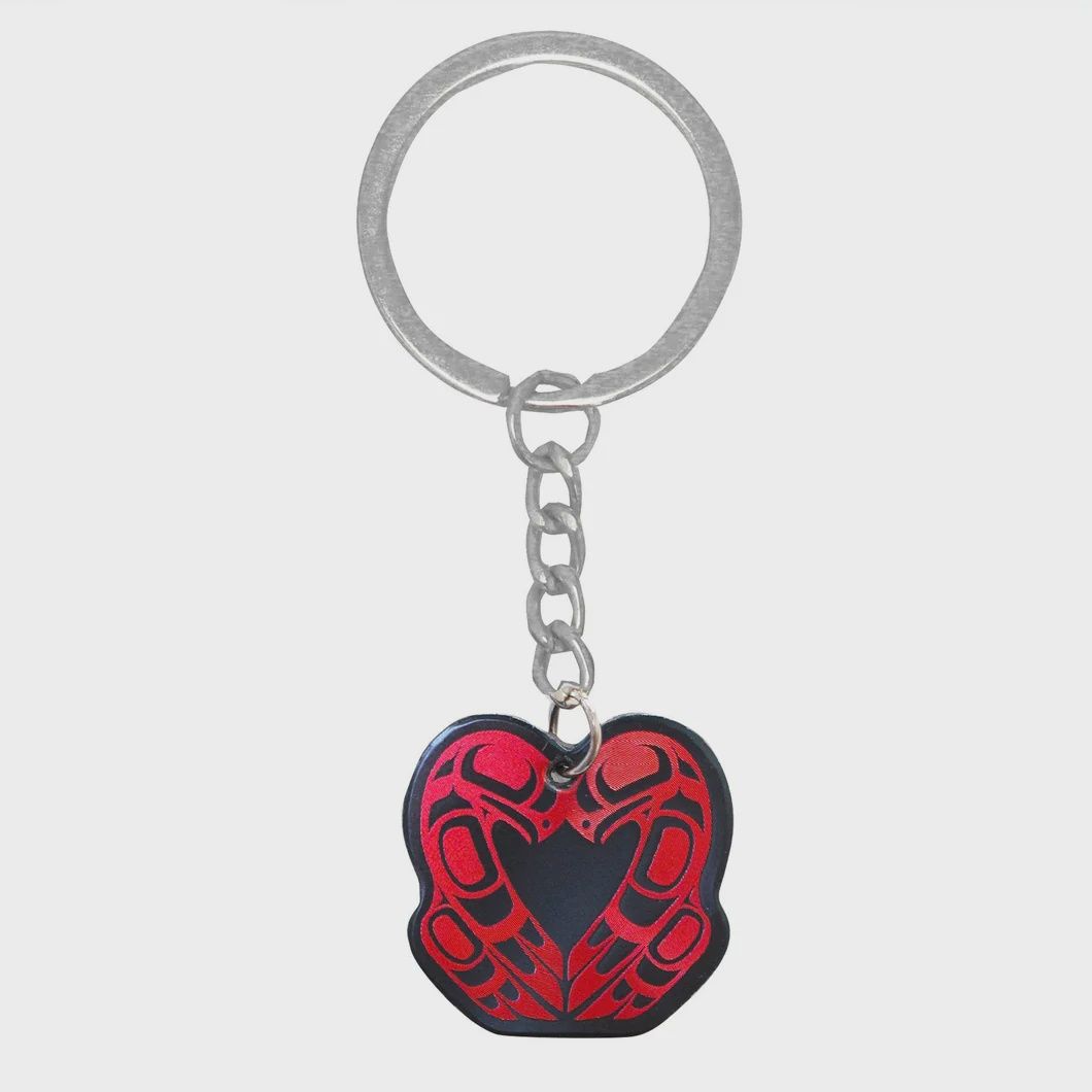 OSCARDO Metallic Keychain, Style: Eagle Heart