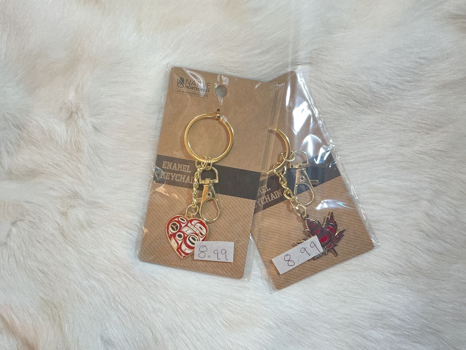 Native Northwest Enamel Keychain