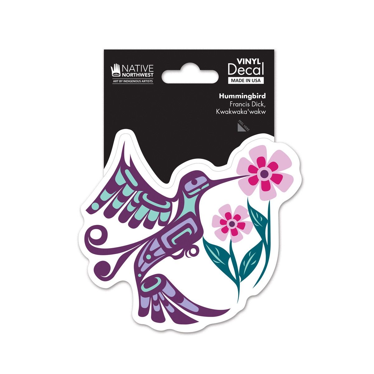 Native Northwest Vinyl Decal - Hummingbird