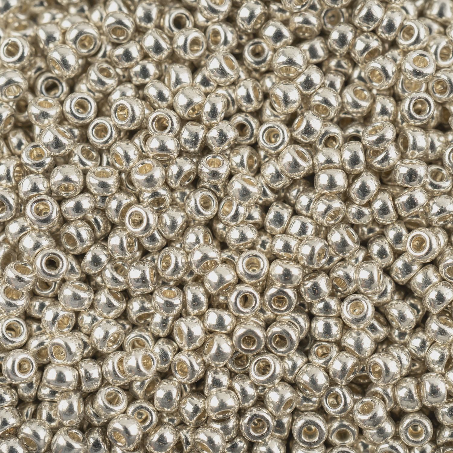 Assorted Seed Beads, Color: Metallic Silver, Size: 10/0