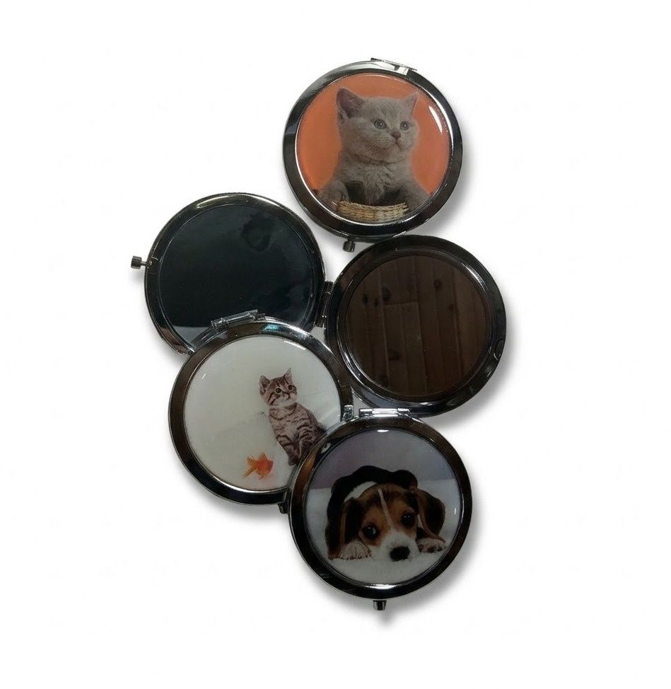 Compact Mirror Assorted Animal Picture