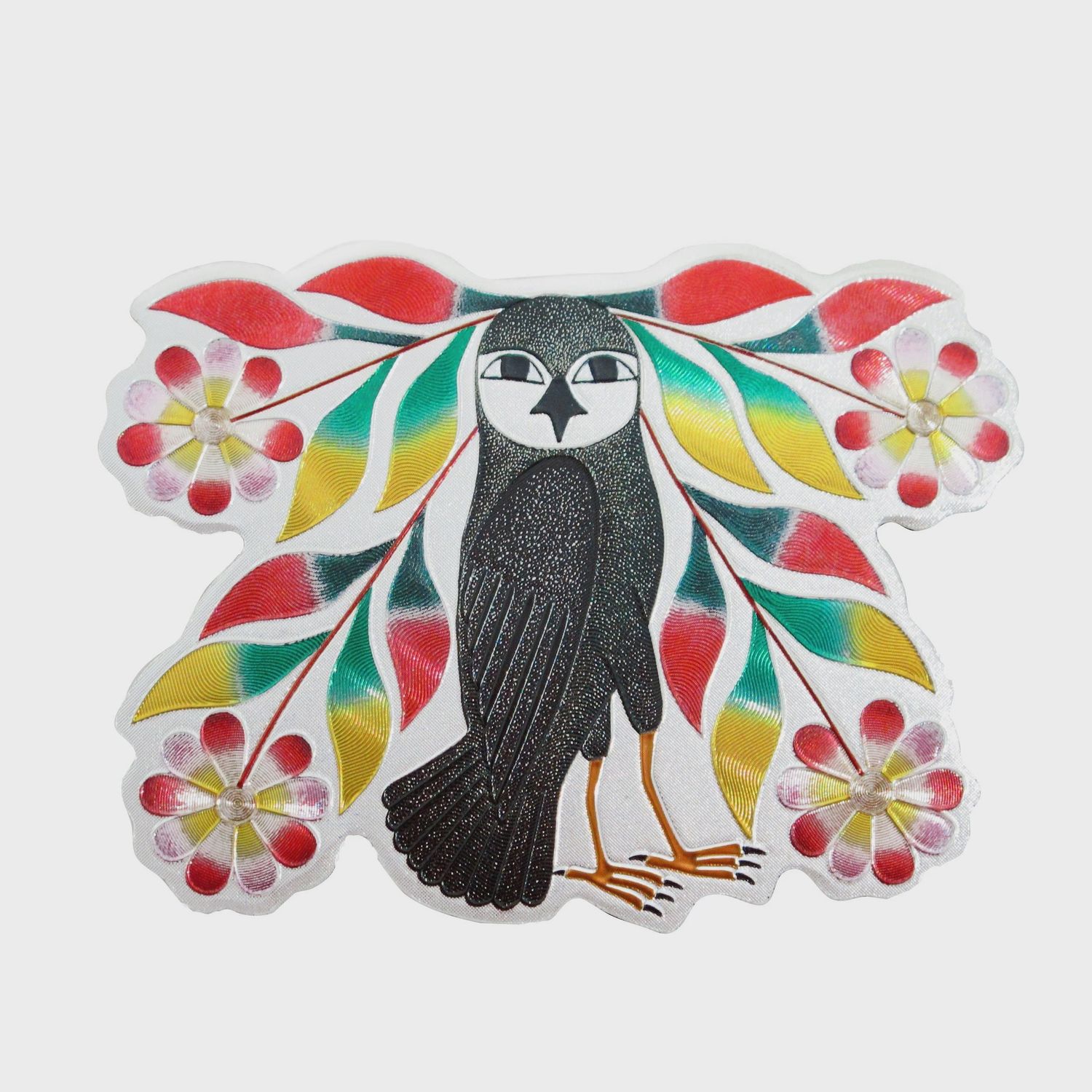 Metallic Magnet, Design: Kenojuak Ashevak Owl's Bouquet