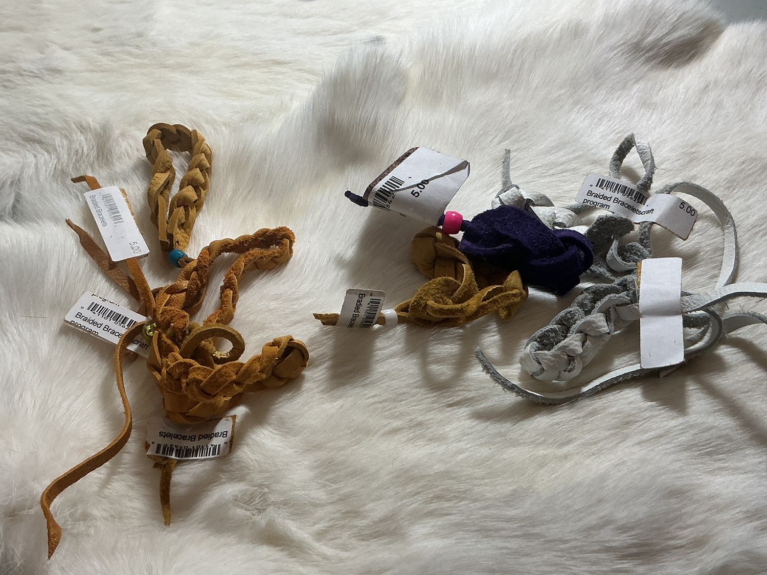 Leather Braided Bracelet Assorted