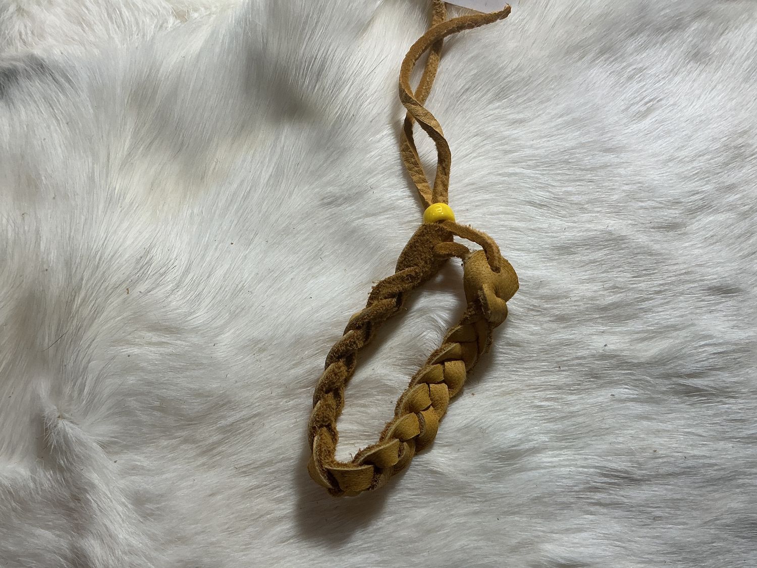 Leather Braided Bracelet Assorted, Colour: Tan