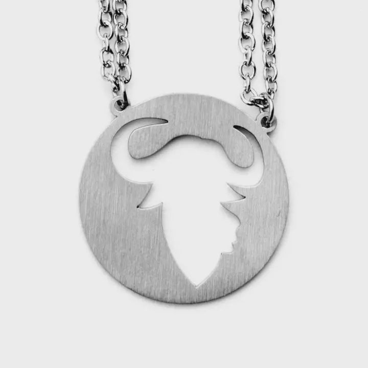 Personality Spirit Animal Stainless Steel Necklaces, Style: Ox-ISTJ
