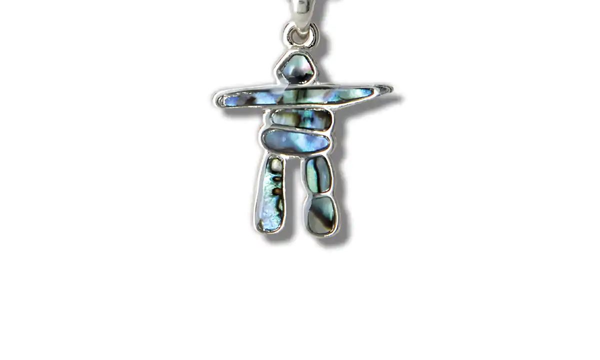 Storrs Abalone Shell Charm, Style: Inukshuk