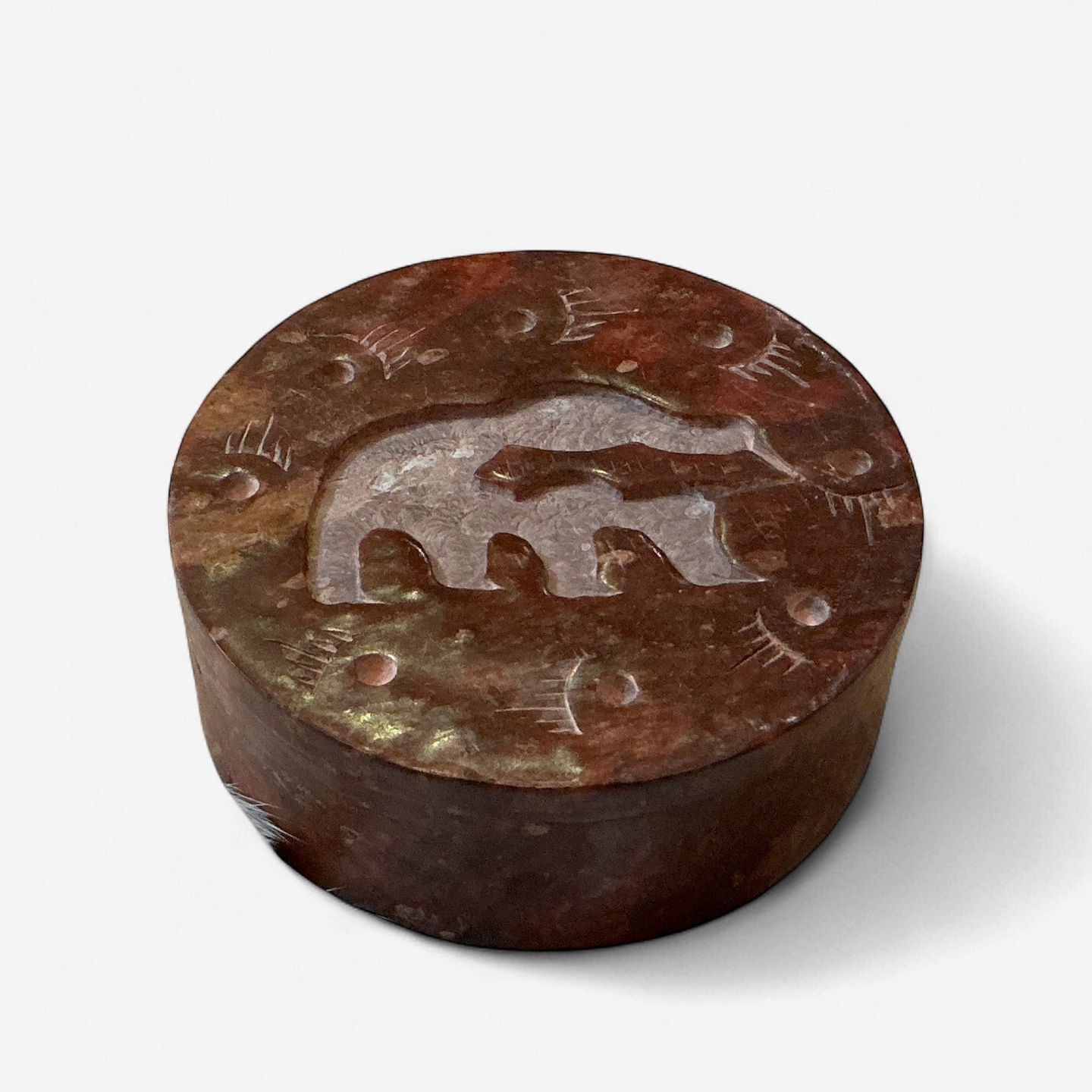 Stone Engraved Soap Boxes, Style: Red-  Circle