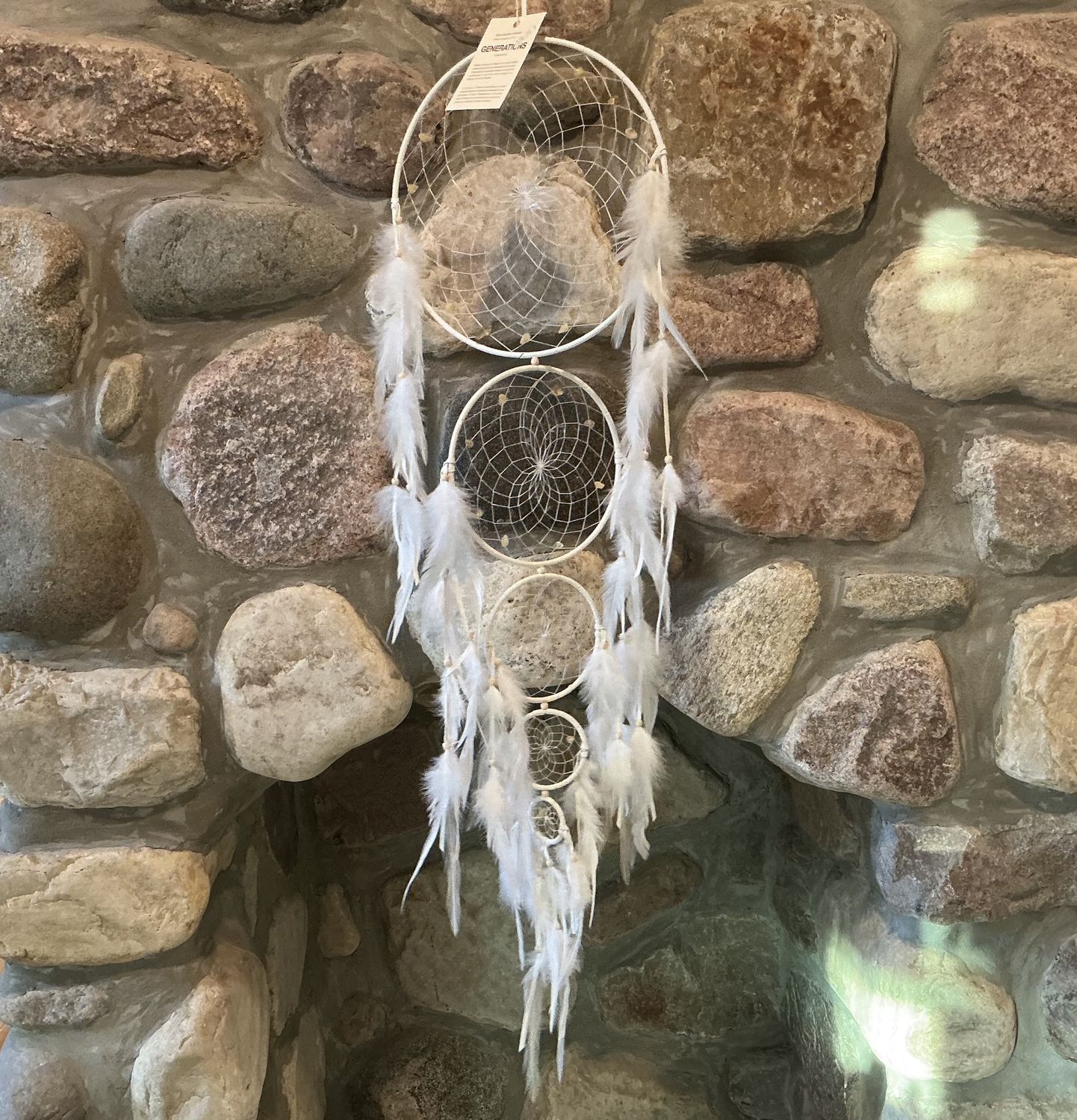 Dream Catcher- “Generations” White Feather Citrine