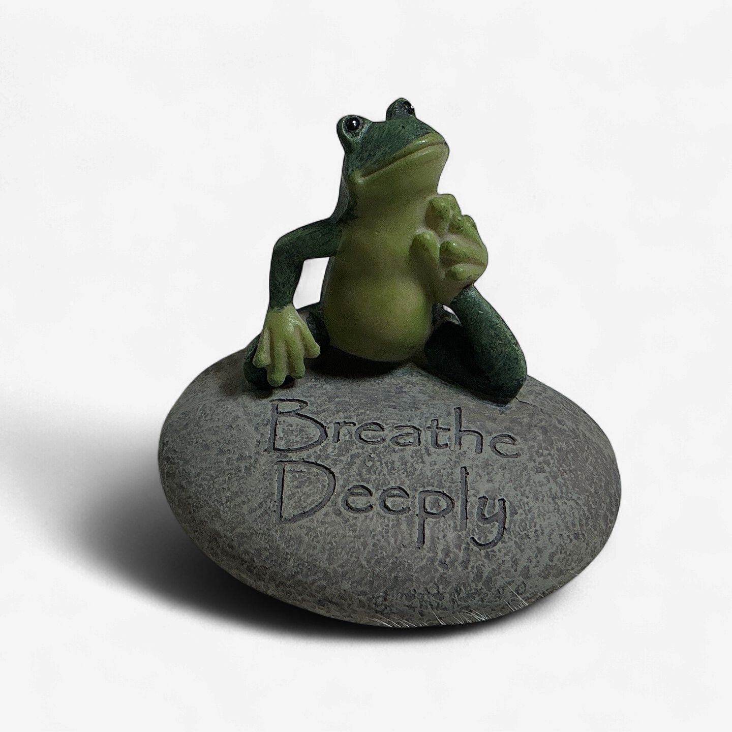 Frog on Rock - Breathe Deeply
