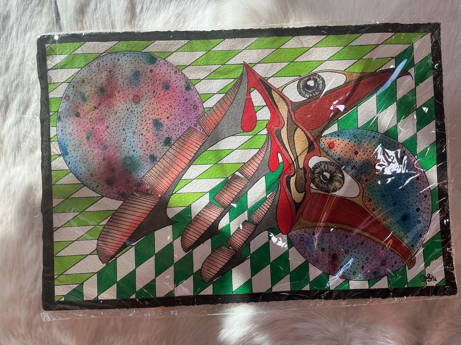 Eugene Lefrancois Watercolour Paintings, Design: War thoughts