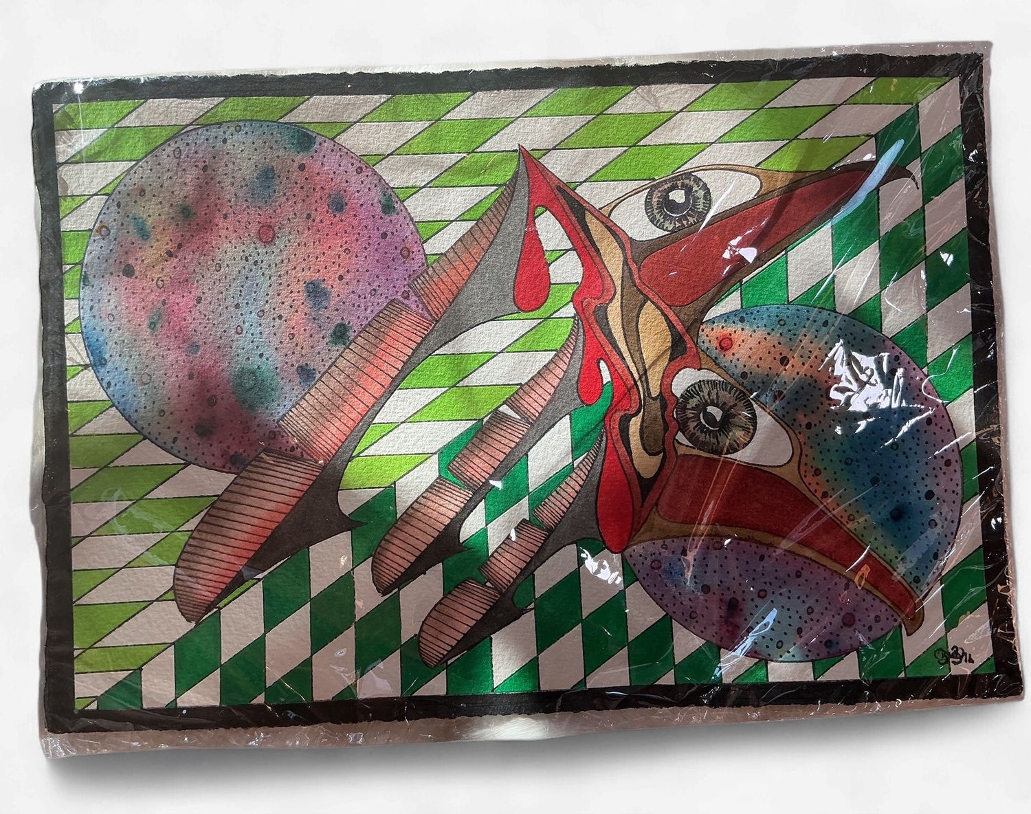Eugene Lefrancois Watercolour Paintings, Design: War thoughts