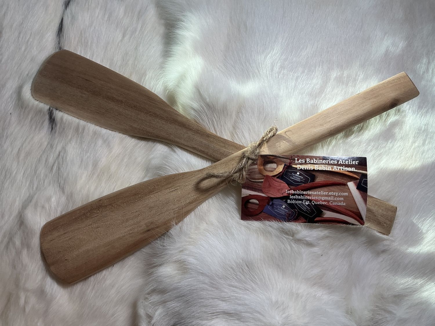 Wooden Salad Server Handmade