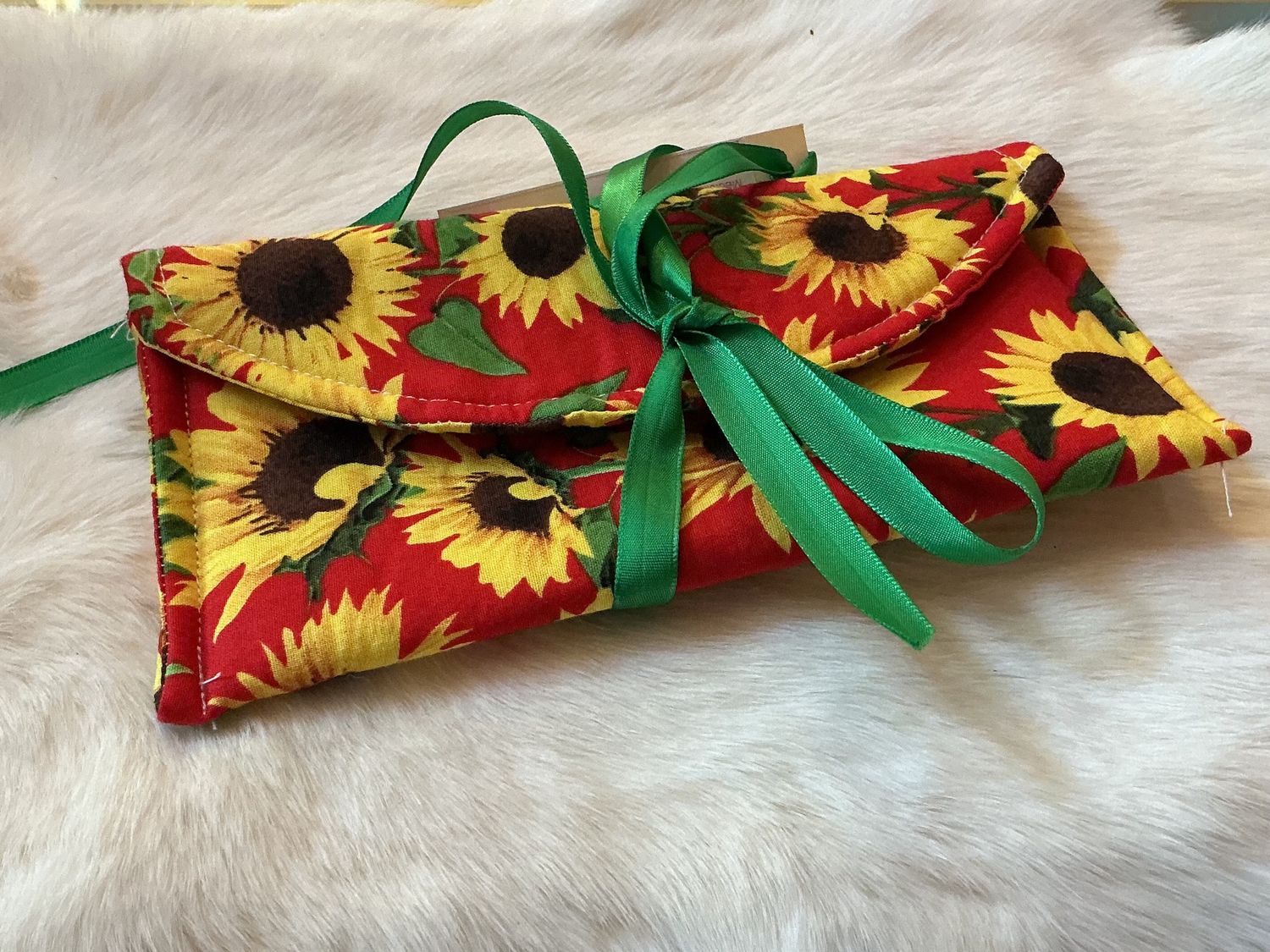 Medicine Cloth Pouches, Style: Red Sunflower