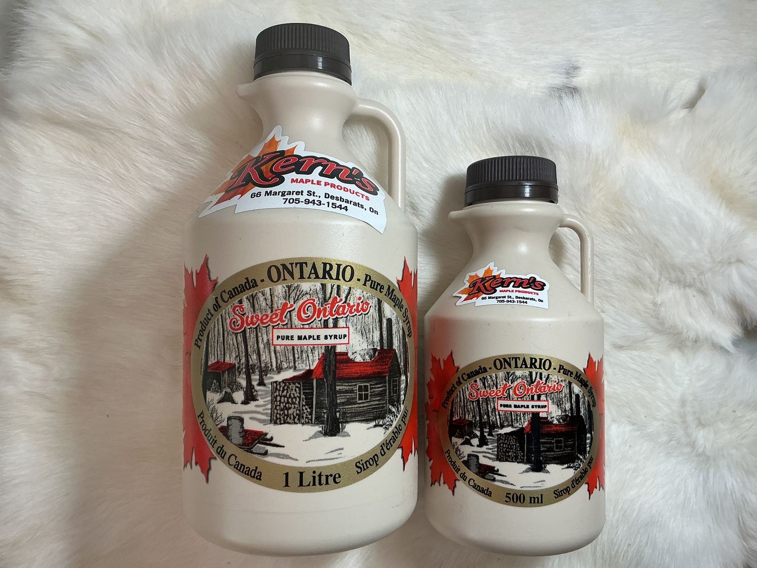 Kerns Maple Products Maple Syrup Jug