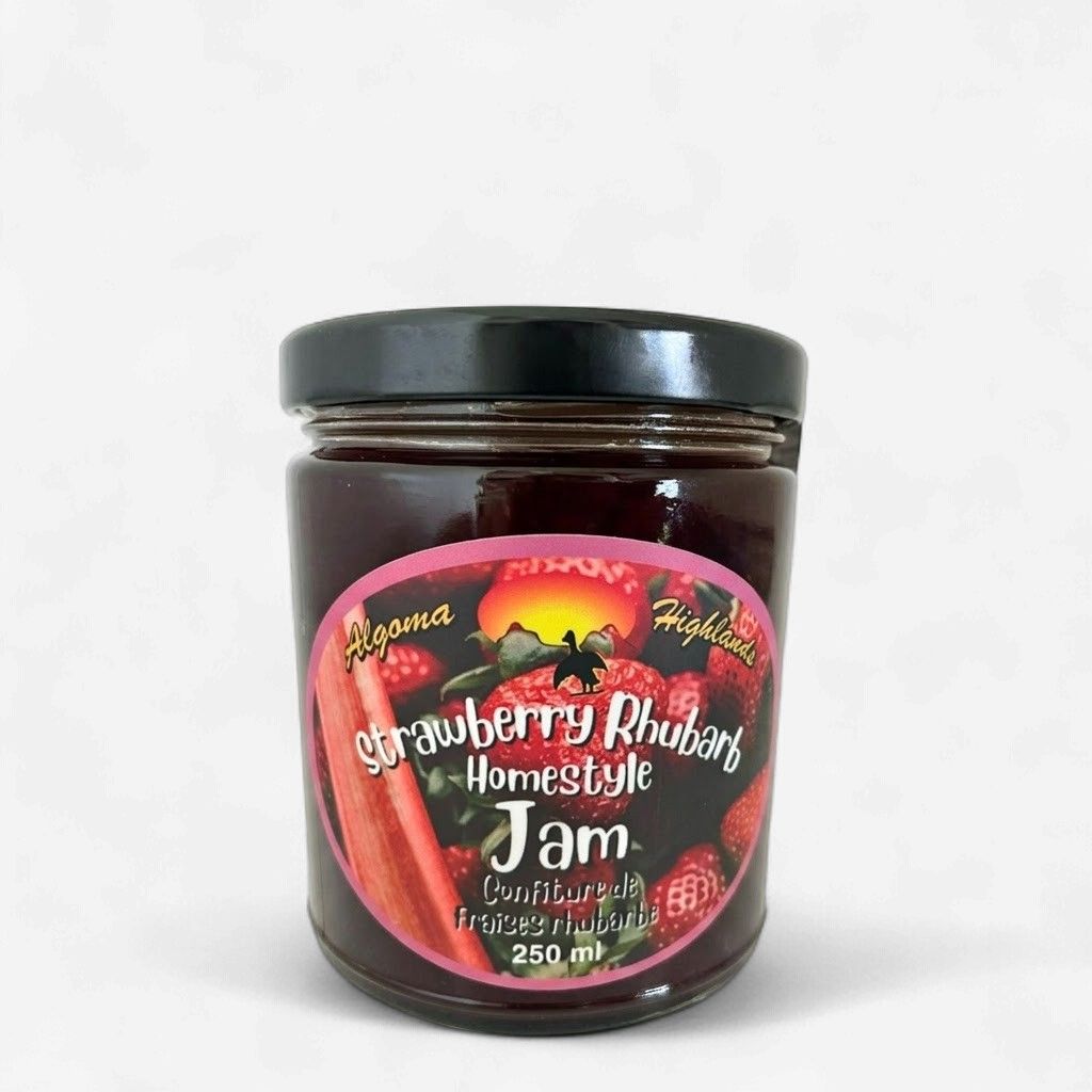 Strawberry Rhubarb Homestyle Jam 250ml