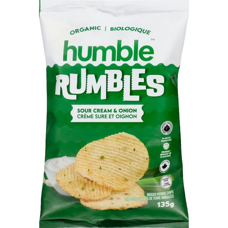 Humble Rumbles Organic Ridged Potato Chips 135g