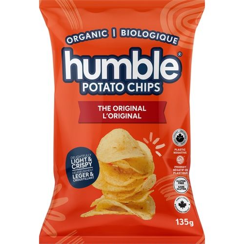 Humbles Organic Potato Chips 135g, Flavour: The Original