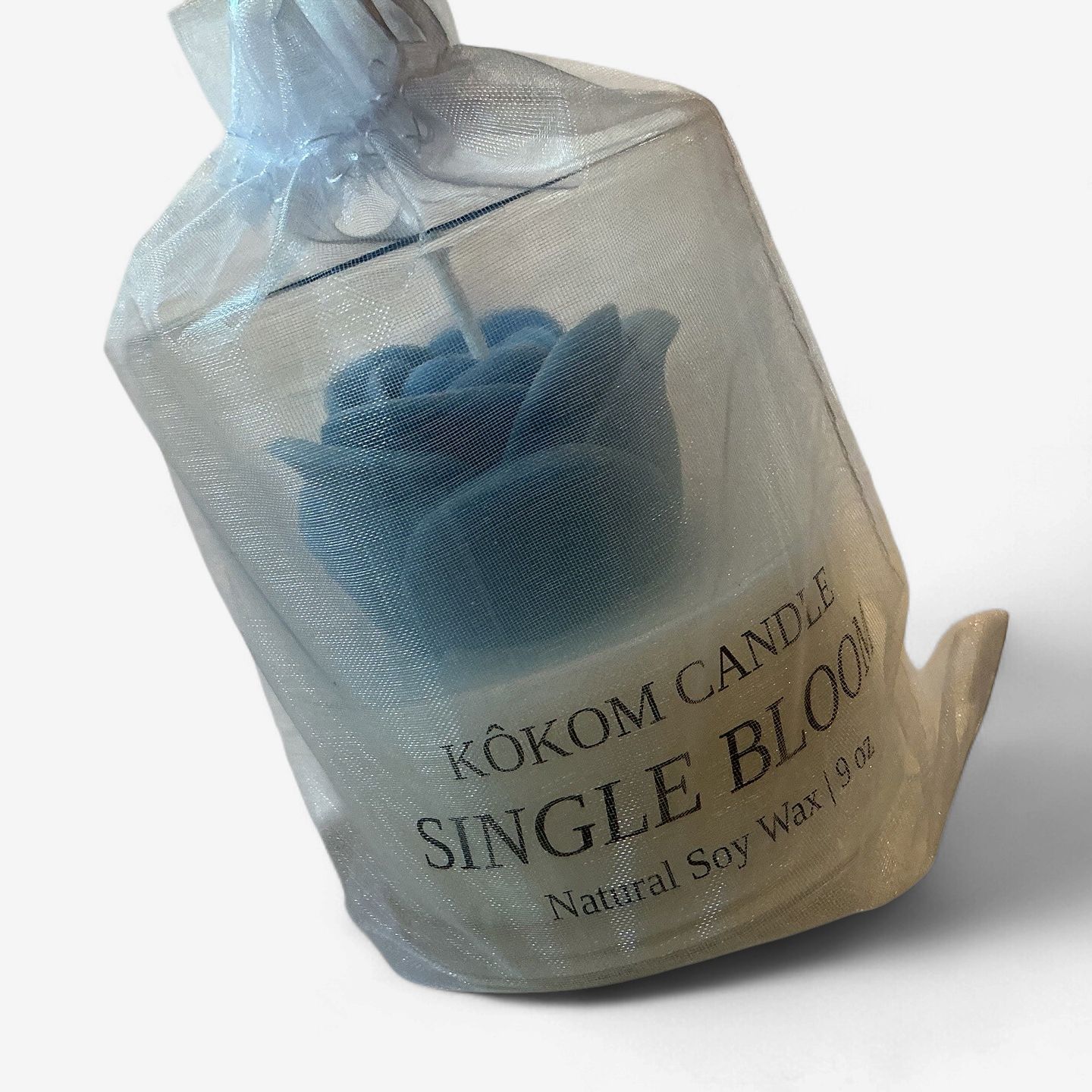 Kǒkom Candle- Single Bloom, Color: Blue