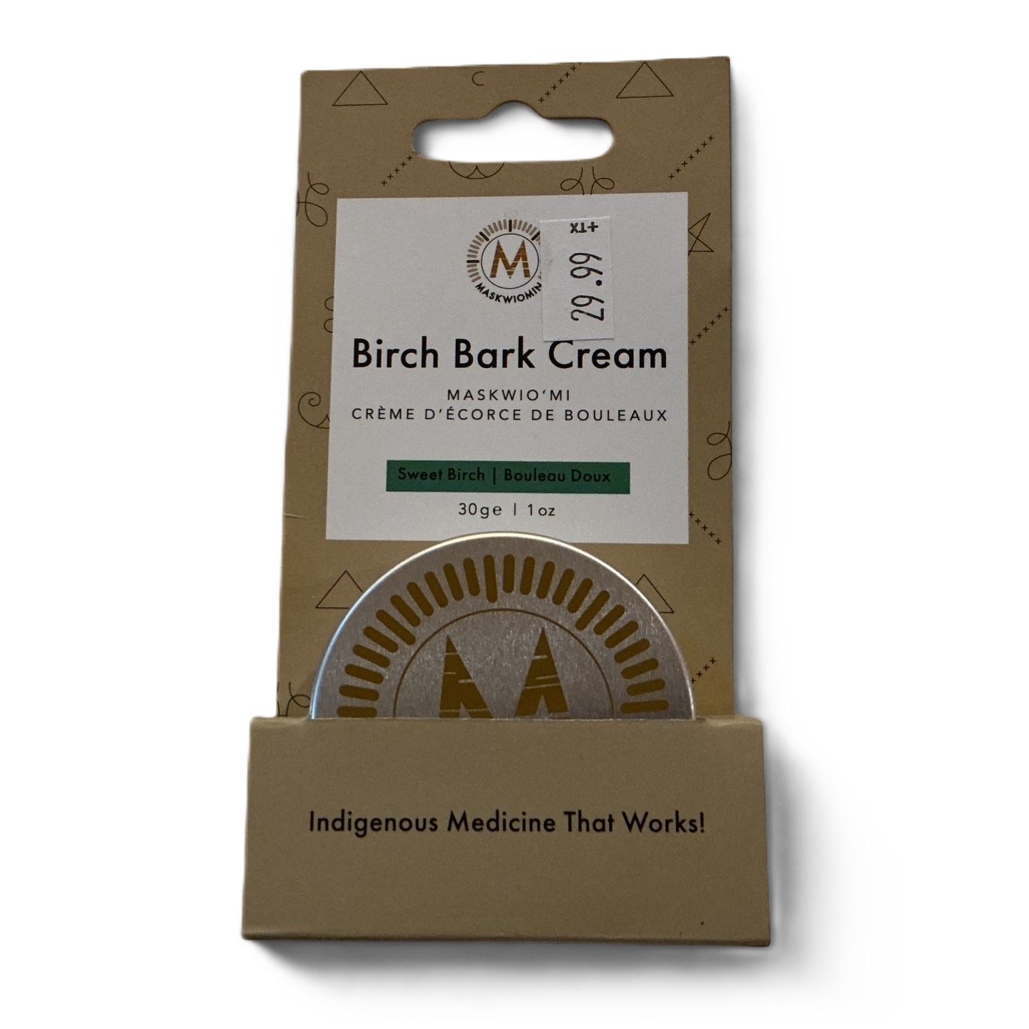 Maskwiomin Birch Bark Cream 1oz