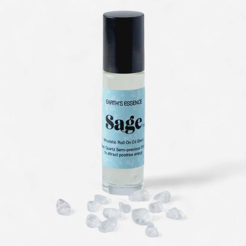 Earths Essence Wholistic Roll-On Oil Blend 10ml, Scent: Sage