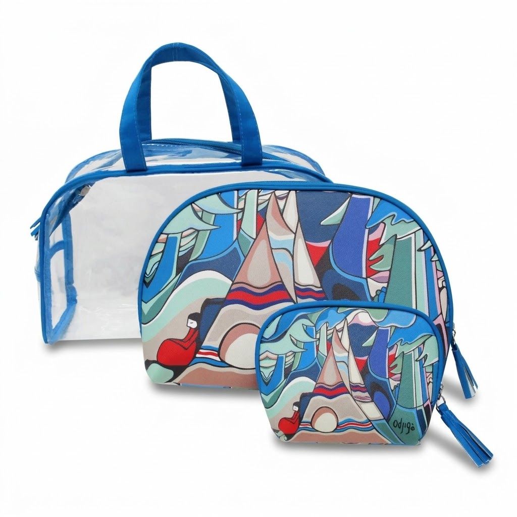 Oscardo Cosmetic Bag Set- And Some Watched The Sunset Daphne Odjig