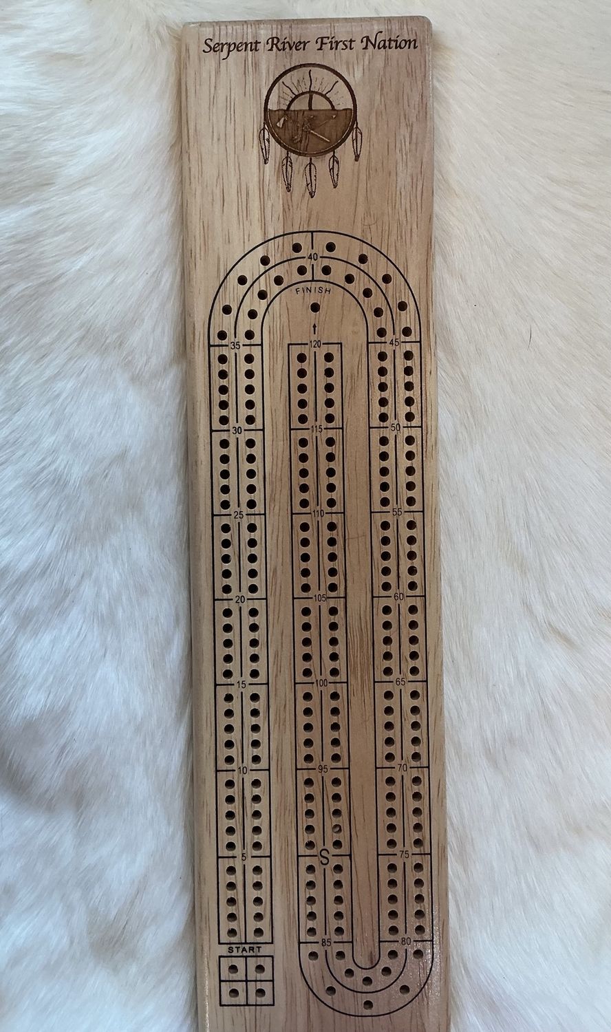SRFN Logo Cribbage Board
