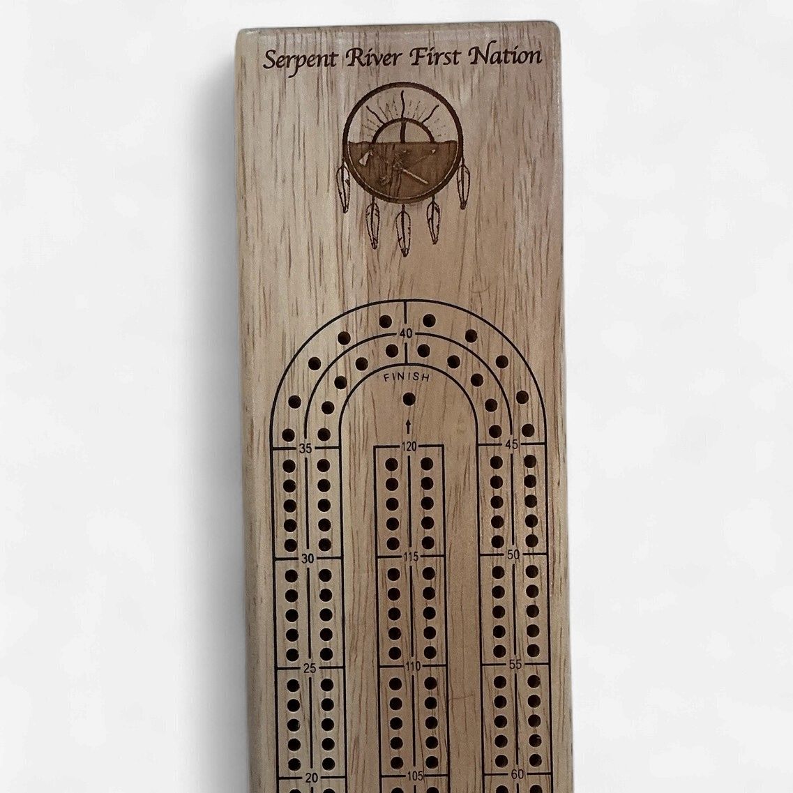 SRFN Logo Cribbage Board
