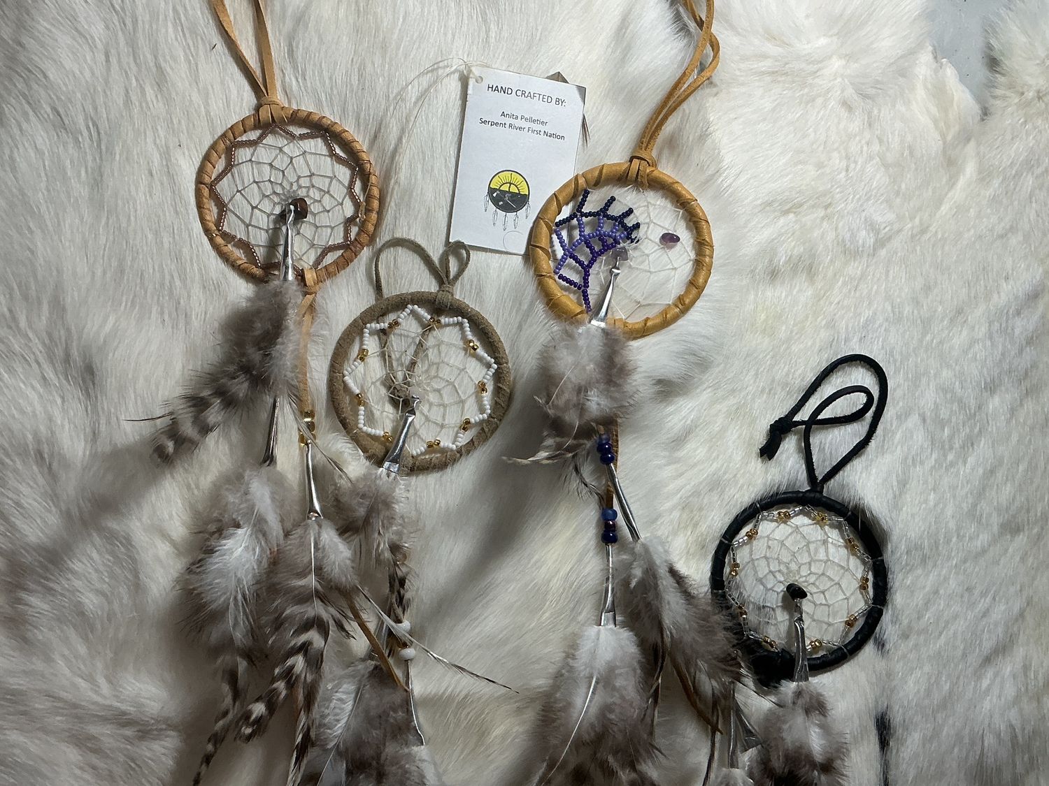 Dreamcatcher 2.5” Beaded by Anita Pelletier